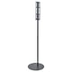 Option: Black SYMFONISK speaker stand, adjustable, cylindrical with stable base.
