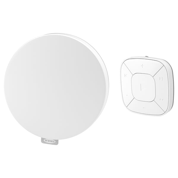 SYMFONISK white remote control and hub for smart speakers.