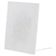 Option: White SYMFONISK speaker, blend of picture frame and wifi speaker, sleek rectangular design.