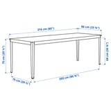 Illustration with measurements for the product: TEGELÖN.