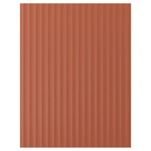 TERRSJÖ Cover panel, red-brown wave pattern, 62x80 cm