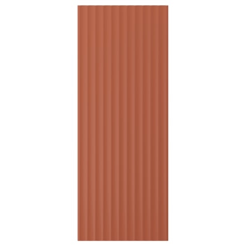 TERRSJÖ Cover panel, red-brown wave pattern, 39x101 cm