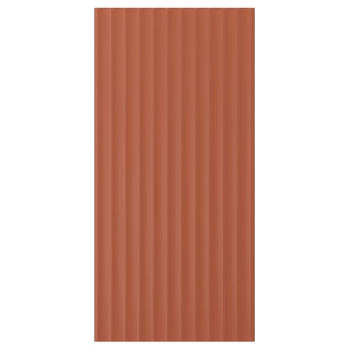 TERRSJÖ Cover panel, red-brown wave pattern, 39x81 cm
