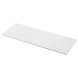 TOLKEN white marble effect countertop for modern/traditional bathrooms. Sleek, durable fiberboard with melamine.