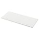 Option: A TOLKEN countertop in white marble effect, made of fibreboard with melamine foil, rectangular and sleek design.