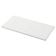 Option: A TOLKEN white marble-patterned countertop with sleek edges, made from fibreboard with a melamine and plastic foil finish.