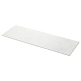 TOLKEN white marble countertop, rectangular, sleek modern design.