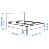 Illustration with measurements for the product: TONSTAD.