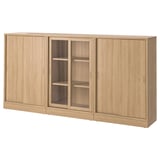 TONSTAD light oak furniture: sliding door cabinets, brushed veneer, clean lines