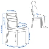 Illustration with measurements for the product: TONSTAD.