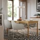 TONSTAD / TOSSBERG Table and 4 chairs, oak effect/Gunnared beige white, 150x80 cm