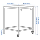 Illustration with measurements for the product: TROTTEN/LIDKULLEN.