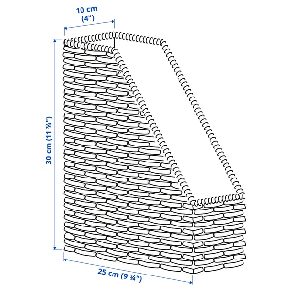 Illustration with measurements for the product: TRUMMIS.