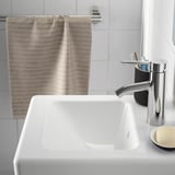 TVÄLLEN Wash-basin with water trap, white, 44x43 cm