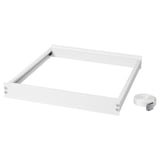 White TYKARP appliance stacking kit with metal frame and straps.