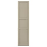 A TYSSEDAL cabinet door in grey-beige. It has a classic panel design with painted fibreboard and a handcrafted appearance.