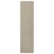 Option: A TYSSEDAL cabinet door in grey-beige. It has a classic panel design with painted fibreboard and a handcrafted appearance.