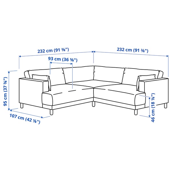 UPPÅKRA Modular corner sofa, 3-seat, Samsala dark brown