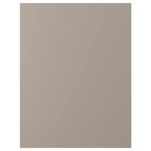 Matt beige UPPLÖV cover panel, square, made of recycled materials.