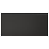 UPPLÖV black modern kitchen cabinet with sleek edges and integrated handles.
