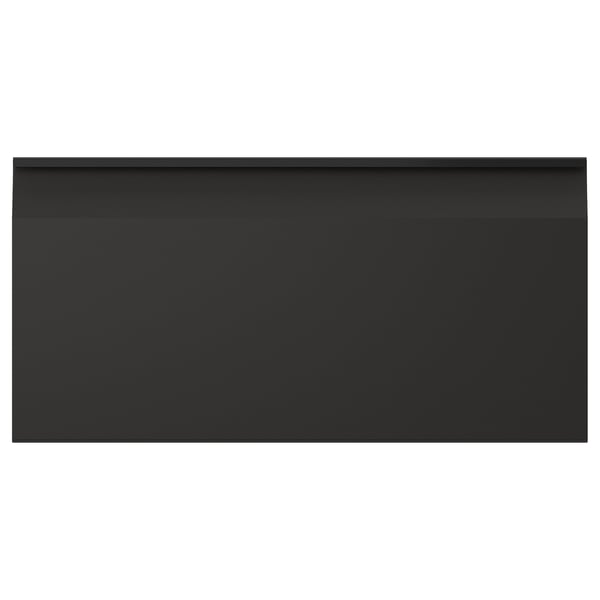 Black UPPLÖV recycled kitchen cabinet with modern design and 25-year guarantee.
