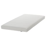 UTÅKERsingle bed in white, solid pine and foam, simple design.