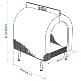 Illustration with measurements for the product: UTSÅDD.