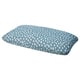 Option: A blue UTSÅDD pet cushion with white tear-shaped prints, rectangular and plush for pets to relax.