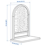 Illustration with measurements for the product: UTSÅDD.