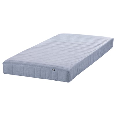 IKEA VADSÖ grey spring mattress with soft foam top.