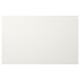 Västervik white cabinet door with sleek, integrated handle.