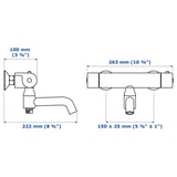 Illustration with measurements for the product: VALLAMOSSE.