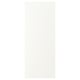 Option: VALLSTENA white cabinet door, rectangular, smooth surface.