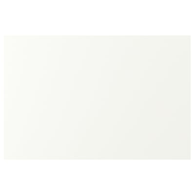 VALLSTENA white kitchen cabinets with smooth plastic foil, rectangular shape, timeless design.
