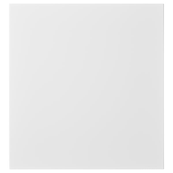VALVIKEN door, white, square, matt surface.