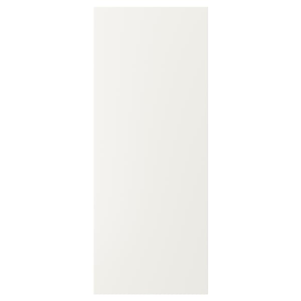 VEDDINGE white kitchen door, rectangular, smooth finish.