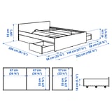 Illustration with measurements for the product: VIHALS.