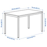 Illustration with measurements for the product: VIHALS.
