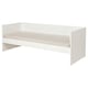 Option: A white VIHALS daybed with a beige mattress, ideal for small spaces, offering a clean and modern design.
