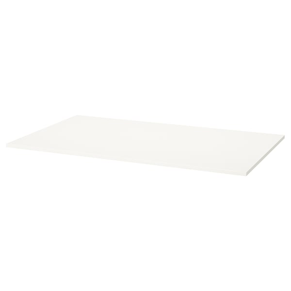 VIHALS white rectangular tabletop, minimalist design, melamine surface.
