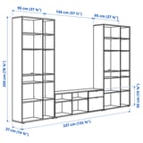 Illustration with measurements for the product: VIHALS.