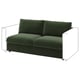 VIMLE 2-seat sofa-bed section, Johanneshov dark green