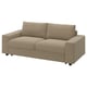 VIMLE 2-seat sofa-bed, with wide armrests/Johanneshov brown-beige