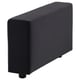 Black VIMLE sofa section, rectangular, minimalist design. Upholstered in velvet with a smooth, shiny surface.