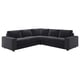 VIMLE grey corner sofa, modern, soft fabric.