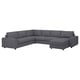 VIMLE gray sectional sofa, modern design, with modular sections.