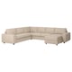 An ikea VIMLE sectional sofa in beige, comprising multiple connected pieces for versatile seating arrangements.