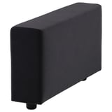 Black VIMLE furniture cover, rectangular, velvet, soft touch.