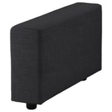 Black VIMLE sofa piece, modern design, sleek and rectangular.