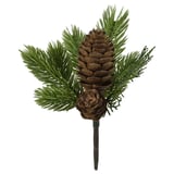 VINTERFINT artificial pine cone bouquet, green and brown, recycled plastic, realistic design.